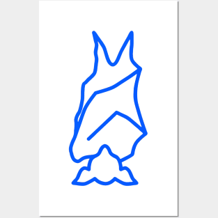 Bat Boys Logo - Royal Blue Posters and Art